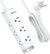 Electrical multi-socket with 9 spaced outlets, 5Ft Extension Cord