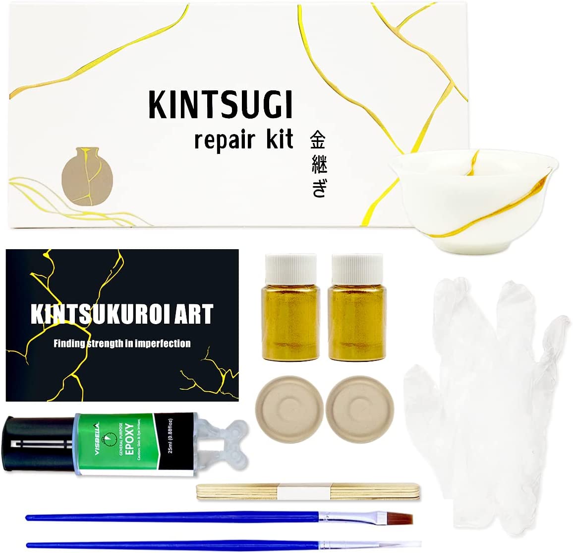 Kintsugi Repair Kit, Repair Your Meaningful Pottery