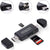 Micro SD card reader, 3 in 1 for SD/Micro SD/SDHC/SDXC/MMC etc.