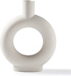 White ceramic vase Minimalist style decoration