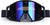 Motocross goggles, (black frame + lens)