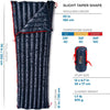 Backpacking sleeping bag for hiking (Navy)