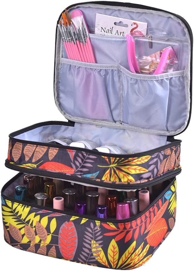 Carrying Case for Enamel, Holds 30 Bottles, Floral