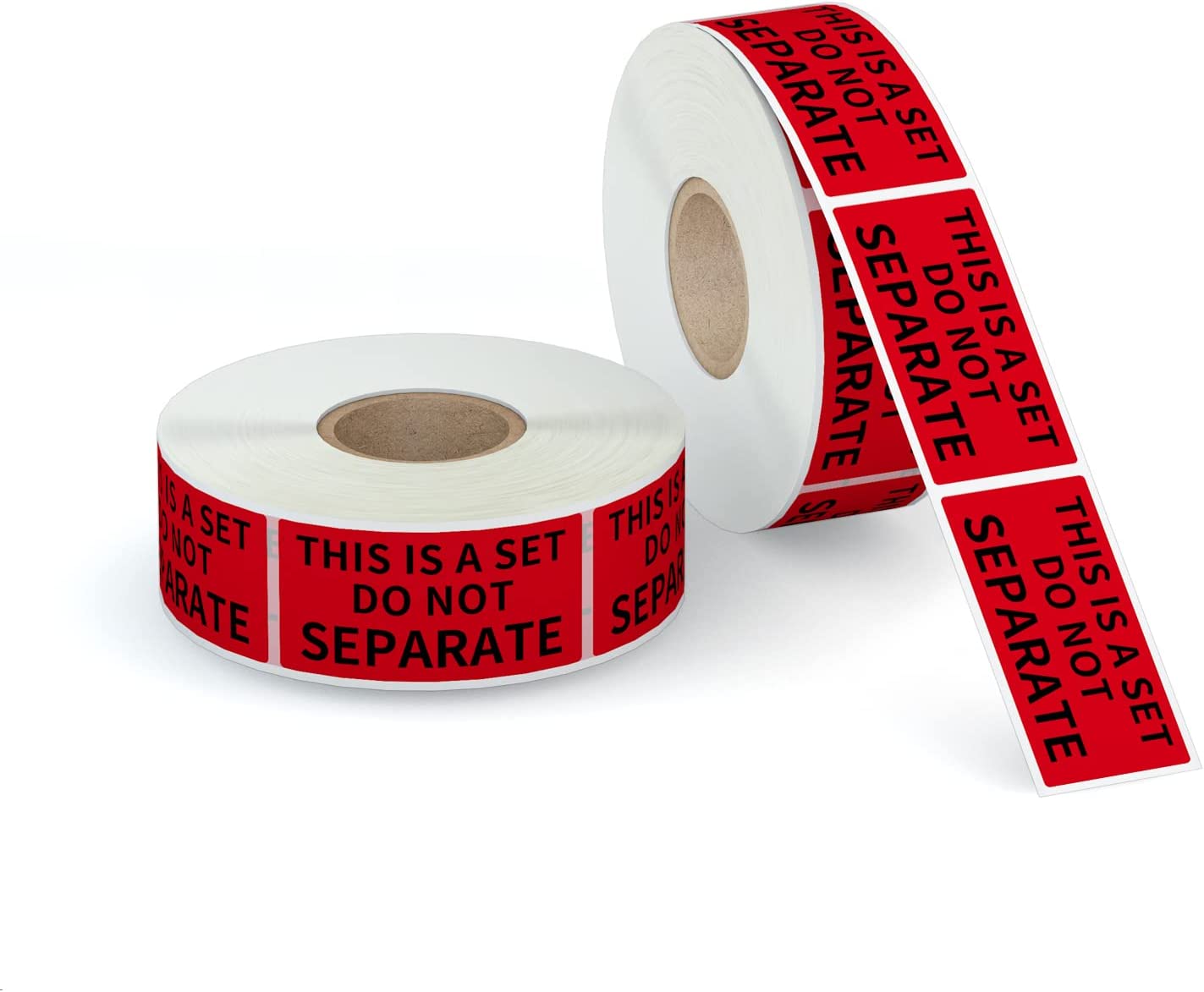 1" x 2" Red Packaging Labels (2 Rolls, 1000 Labels)