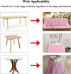 Table skirt, 6 feet for rectangular tables, (pink tutu)