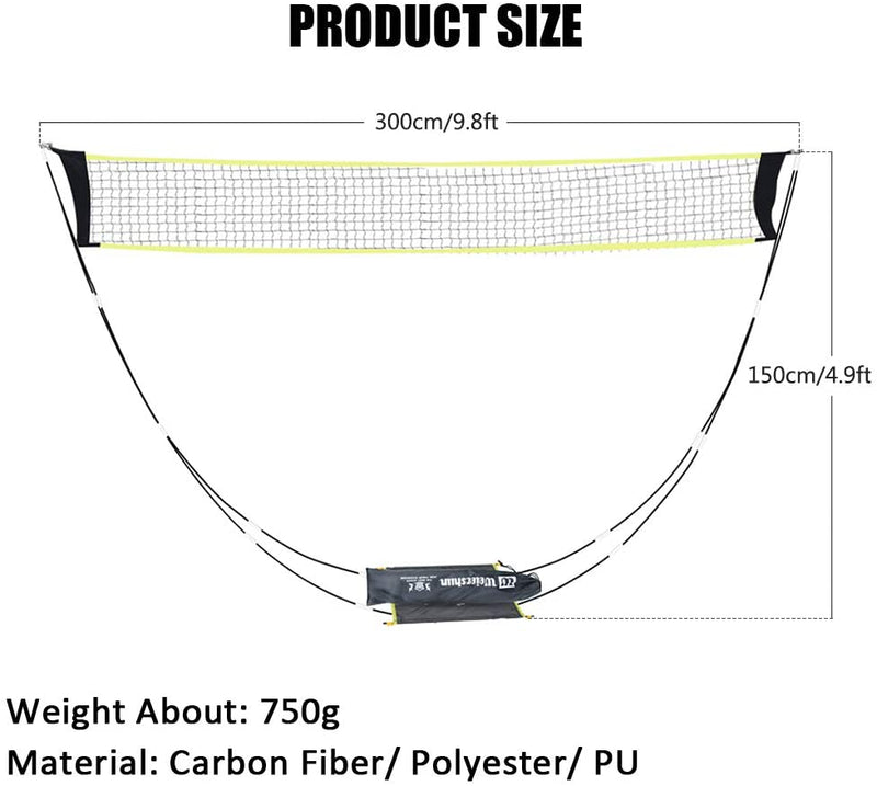 portable badminton net