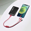 Multi USB charging cable (3 in 1) 1ft/35cm