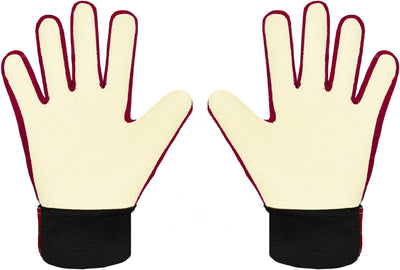 Goalkeeper gloves, with double protection, Red, Size 5