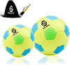 Soccer Balls, 2 pieces Size 2 Size 3, yellow