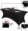 Fitted Tablecloth for 6ft Rectangular Tables (Black)