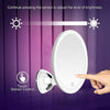 10x magnification lighted mirror with touch sensor control