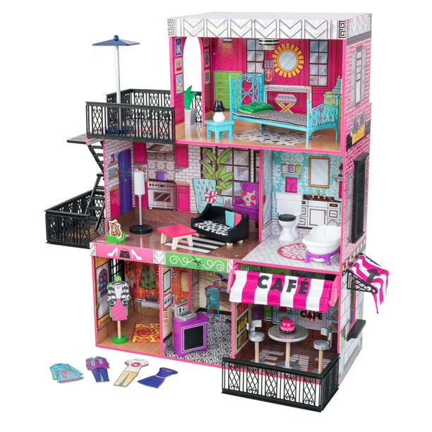 Brooklyn's Loft Dollhouse with Lights and Sounds, 25 Pieces