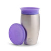 360 Stainless steel baby sippy cup, purple color