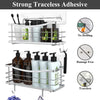 Shower Caddy 3 Pack with Removable Hooks