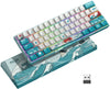 Wireless Mechanical Gaming Keyboard, (Gateron Brown Switch)