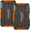 Fishing tackle organizer box.Orange - 2 pck (14x8.7x2.2inch)