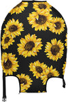 Sunflower Black Suitcase Cover Suitcase Protector 18-32 inches