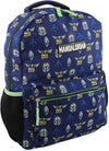 Baby Yoda 16-Inch School Backpack (One Size, Blue/Green)