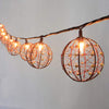 10 mini copper wire ball style bulbs