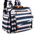 Multifunctional Waterproof Diaper Backpack (Blue/White)