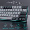 Mechanical gaming keyboard. black/grey keys with blue switches