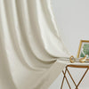 45 "Long Natural Ivory Small Window Curtain (2 Panels)