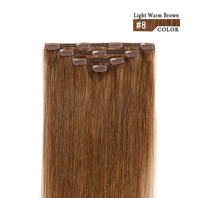 Hair Extensions 12 Inch (Pack of 1), Chestnut Brown #8