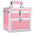 Box Makeup Train Case Nail Polish Cosmetic Storage, pink