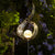 Outdoor Solar Lights Garden Crackle Glass