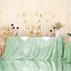 Sequin Tablecloth, (Mint Green, 50" x 80"), green