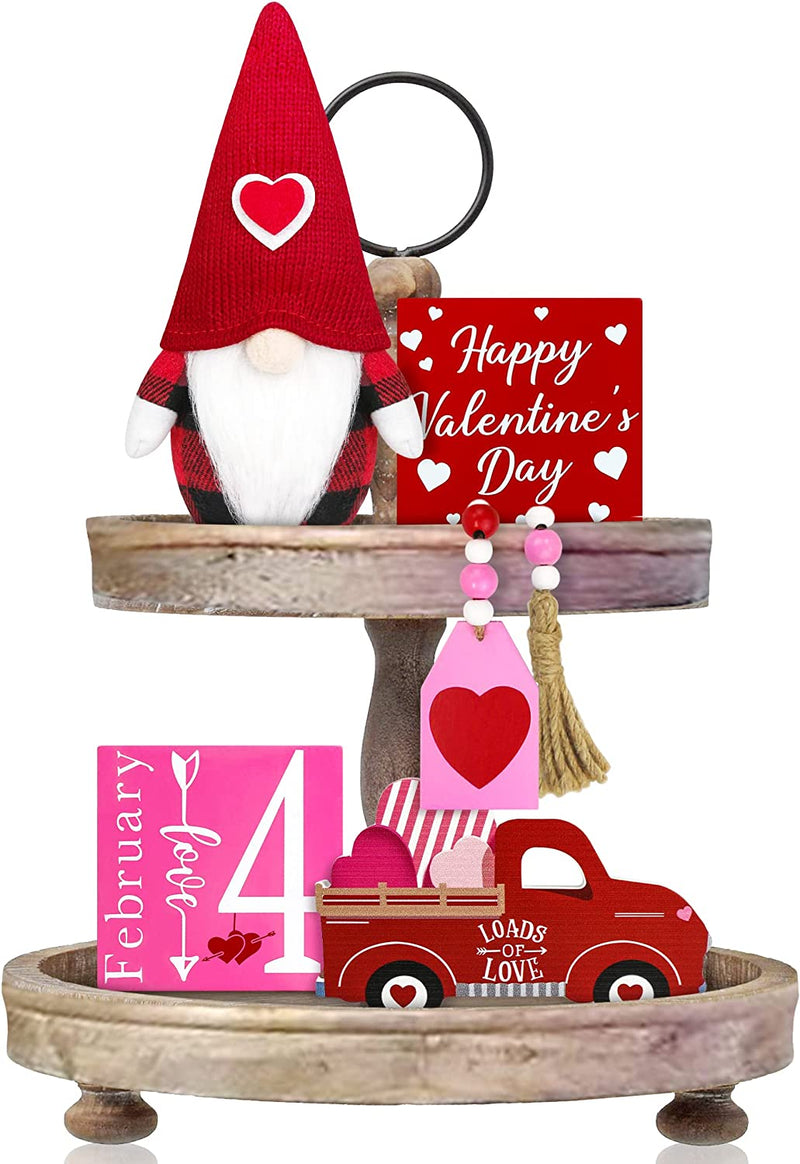 5 Piece Valentine Tiered Tray Decoration