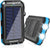 Solar Charger, 20000mAh, Blue, 7.4 x 4.29 x 1.26