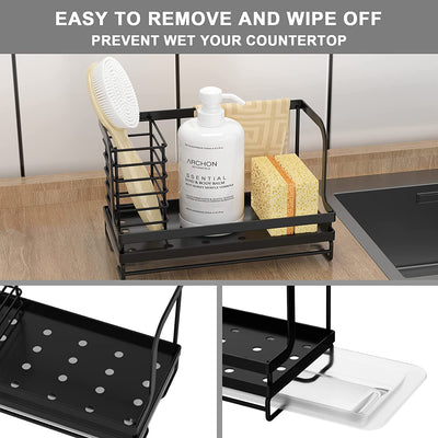 Kitchen Sink Organizer with Drain Tray