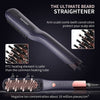 Ceramic anti-scald hair straightener comb, adjustable temperature