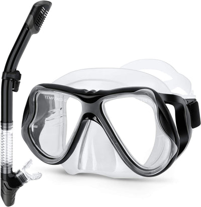 Professional snorkeling equipment, (White Black)