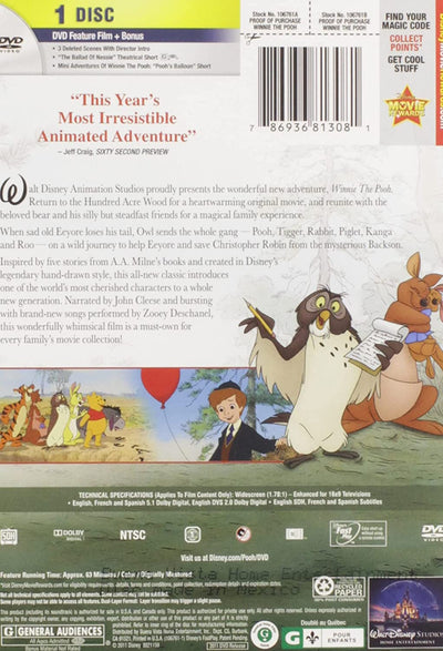 Winnie The Pooh, (DVD)