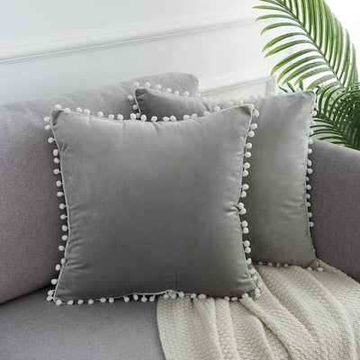 Poms Throw Pillow