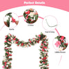 6 pcs 50ft artificial flower garland for valentine decoration