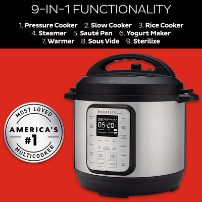 Duo Plus 6 Quart 9-in-1 Electric Pressure Cooker, Slow