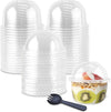 50-Pack 9oz Clear Plastic Dessert Cups with Dome Lids