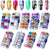 90 Colors nail art sticker, style: metal