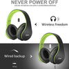 Bluetooth Headphones Over-Ear, Stereo (Black/Green)