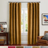 52-by-95-inch curtain, gold brown