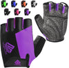 Lightweight Anti-Slip Bike Gloves (Black & Purple Color)