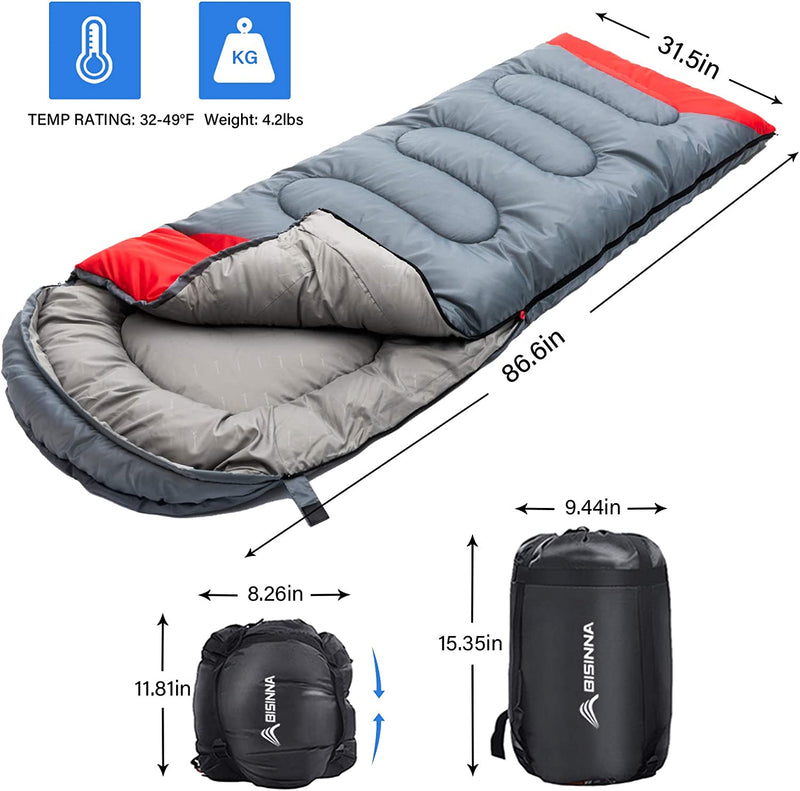 4 season sleeping bag with pillow Lightweight, waterproof