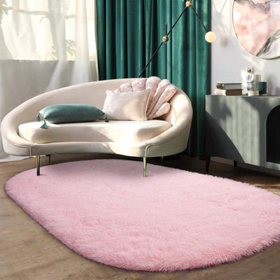 Home Plush Rug (2.6 x 5.3 ft) Pink