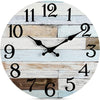 Silent 10 Inch Battery Operated Wooden Wall Clock,