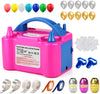 147pcs Double Nozzle Portable Electric Balloon Pump