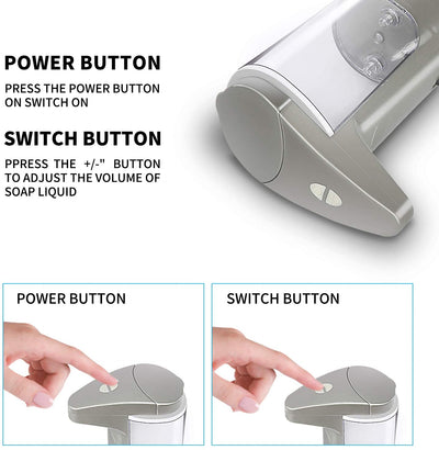 Soap Dispenser, Touchless High Capacity Automatic Soap