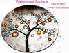 Round Mouse Pad Waterproof 7.9" x 0.12" Life of Tree